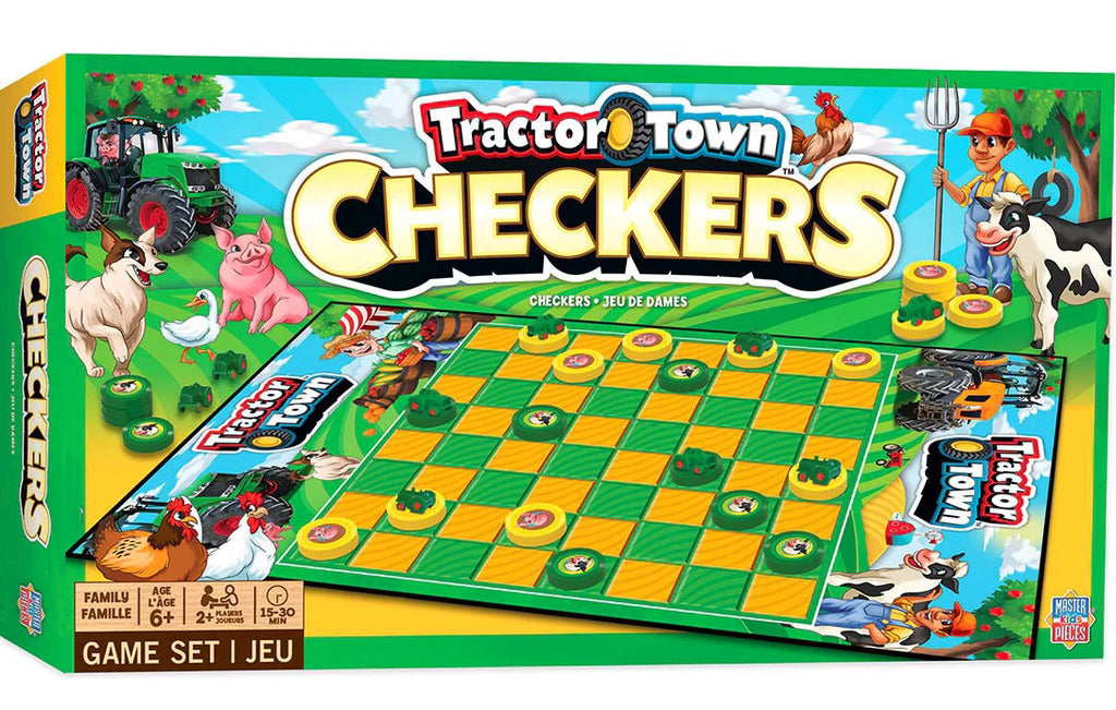 #41980 Tractor Town Checkers Board Game