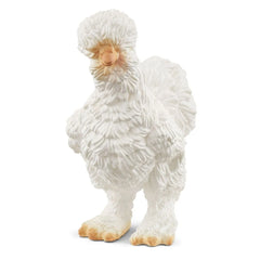 #42574A White Silkie Chicken