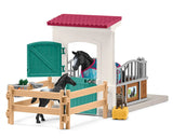 #42611 1/20 Horse Stall with Appaloosa Mare & Foal