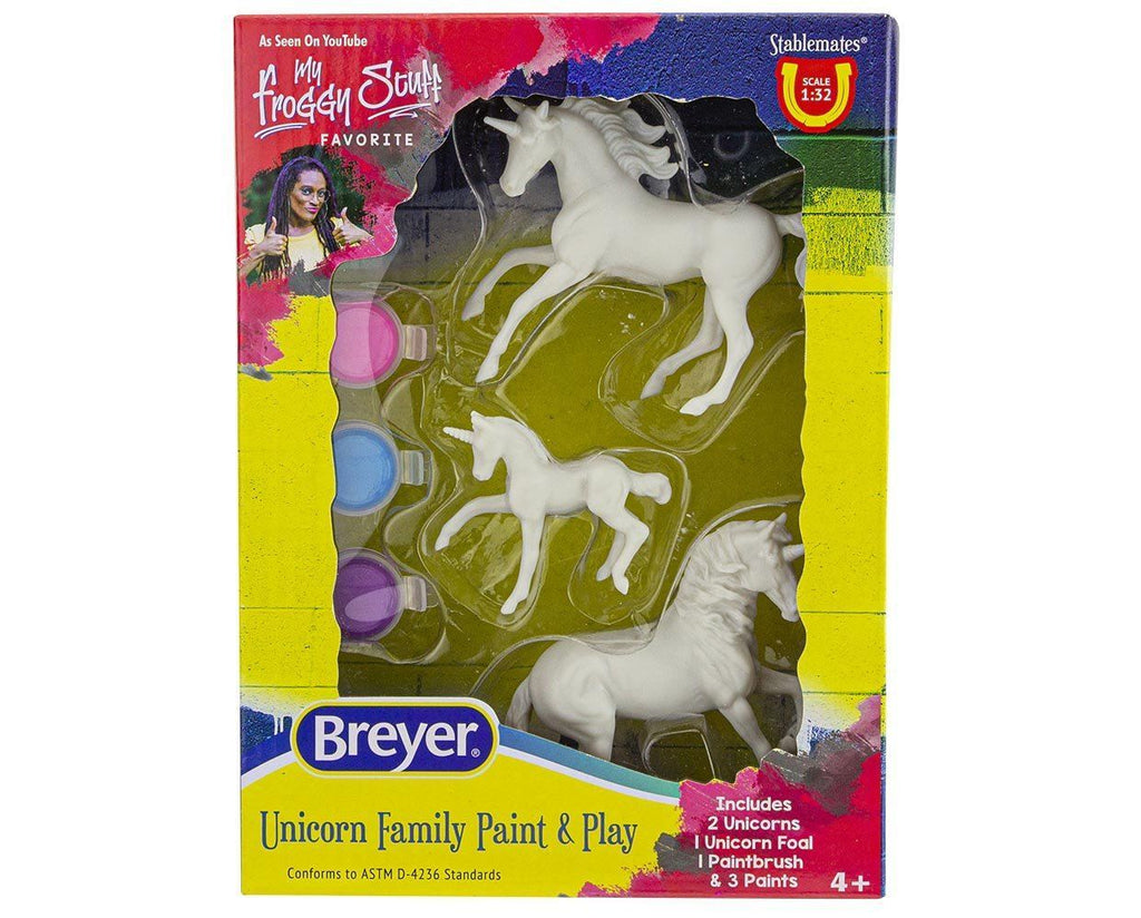 #4262 1/32 Stablemates Unicorn Family Paint & Play Set