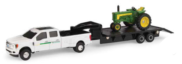 #45651 1/64 John Deere 530 Tractor with Ford F-350 Dually Pickup & 5th Wheel Trailer Set