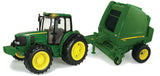 #46180 1/16 John Deere 7330 Tractor with 854 Round Baler