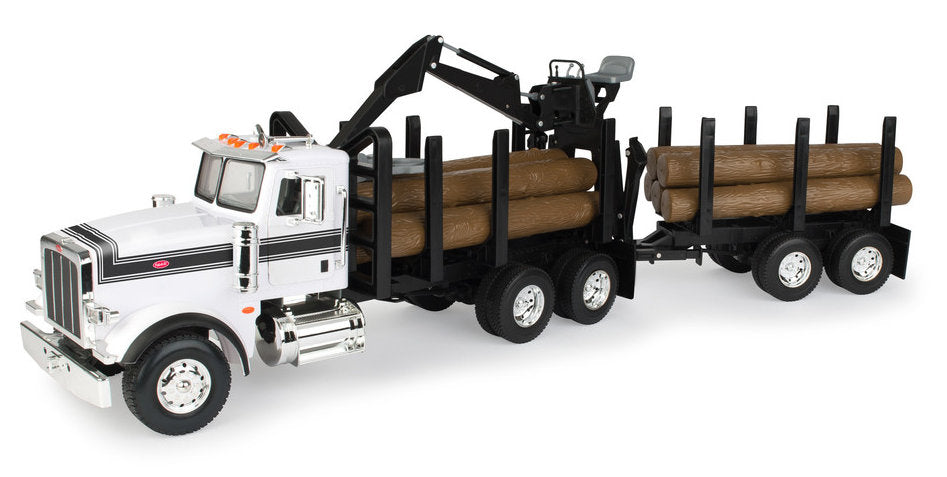 46720 1/16 Big Farm Peterbilt Model 367 Logging Truck with Pup