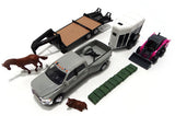 #47431 1/32 Case Hobby Set with Pink SV340B Skid Steer, Ram Pickup & Accessories