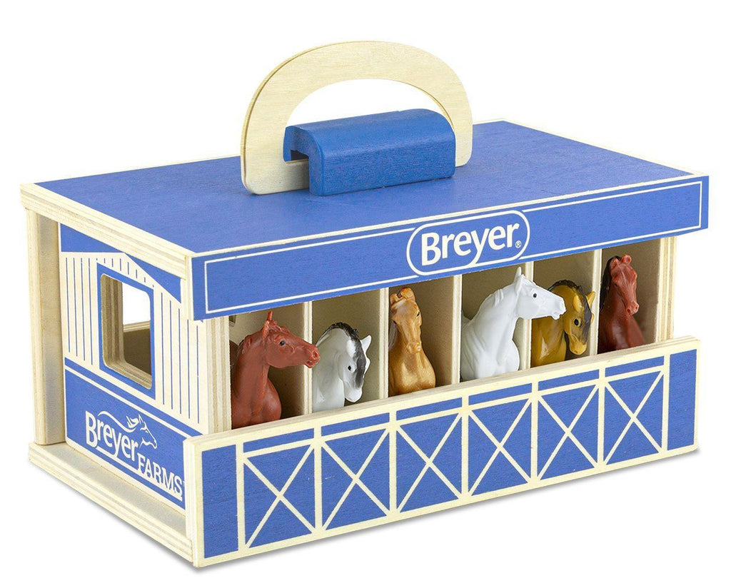 #59217 1/32 Breyer Farms Wood Stable Carry Case