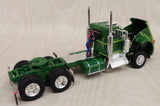 #60-1263 1/64 Green Kenworth W900A Day Cab with Wilson Silverstar Tandem Axle Livestock Tailer