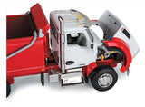#60-1415 White & Viper Red Kenworth T880 Rogue Tri-Axle Dump Truck