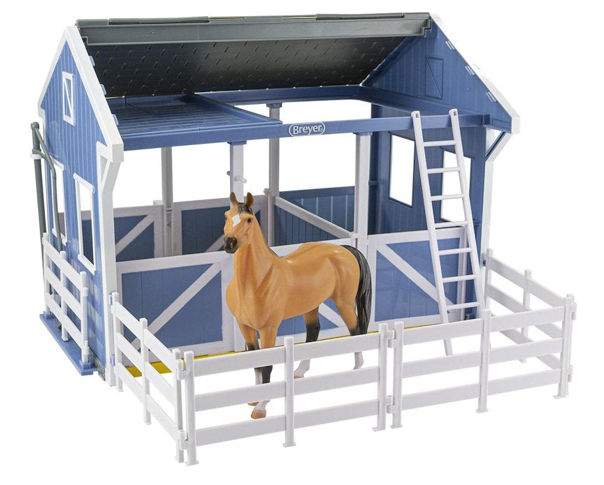 #61149 1/12 Deluxe Country Stable with Horse & Wash Stall