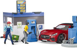 #62111 1/16 Bworld Gas Station with Car Wash