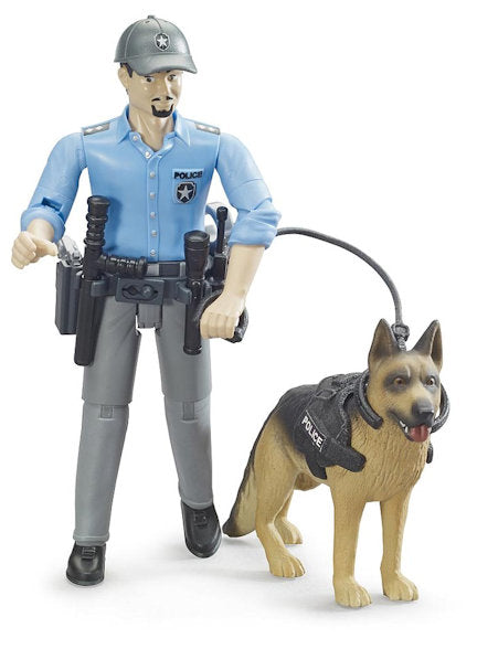 #62150 1/16 Policeman with Dog