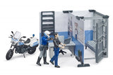 #62732 1/16 Bworld Police Station Set with Ducati Motorcycle