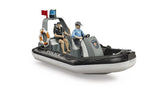 #62733 1/16 Bworld Police Boat with Figures & Accessories