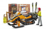 #63102 1/16 Bworld Mountain Hut with Snowmobile & Accessories