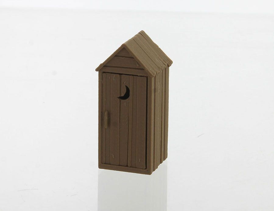 #64-142-WD 1/64 Rustic Outhouse