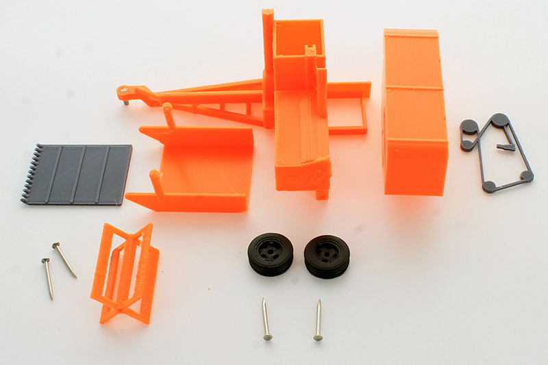 #64-360-OR 1/64 Vintage Pull-Type Combine Kit, Orange