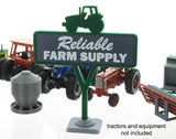 #64-622-GR 1/64 Green Reliable Farm Supply Sign
