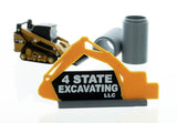 #64-630-Y 1/64 4 State Excavating Sign