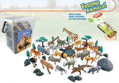 #6801 Large Bucket of Wild Animals Play Set, 45 pc.