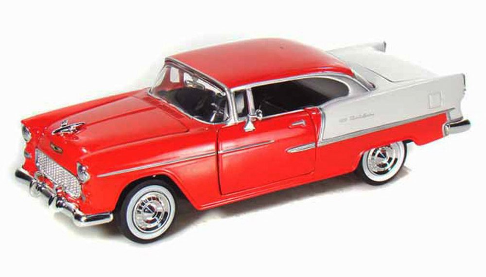 #73229AC-RD 1/24 Red 1955 Chevy Bel Air Coupe
