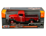 #73233AC-RD 1/24 Red 1937 Ford Pickup