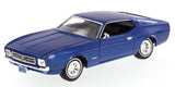 #73327BL 1/24 Blue 1971 Ford Mustang Sportsroof
