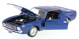 #73327BL 1/24 Blue 1971 Ford Mustang Sportsroof
