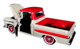 #79311AC-CRM 1/24 Cream & Red 1958 Chevy Apache Fleetside Pickup