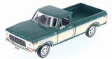 #79346AC-GRN 1/24 Green & Cream 1979 Ford F-150 Custom Pickup