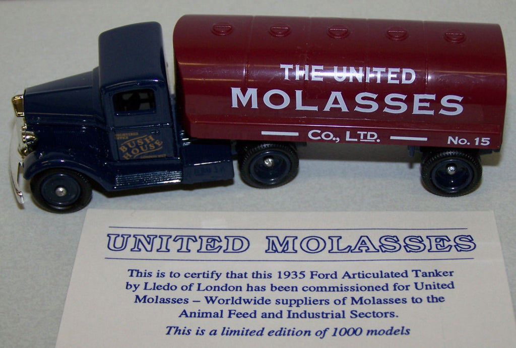 #80008 1/87 United Molasses 1935 Ford Articulated Tanker