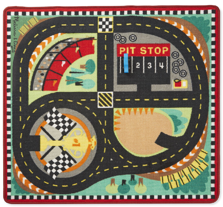 Racetrack Loop Rug #9401 Round the Speedway Race Track Rug | Action Toys