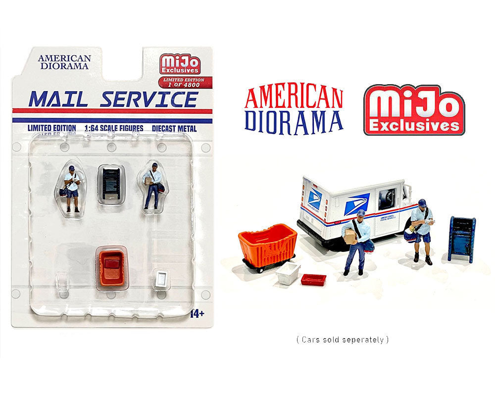 #AD-76491MJ 1/64 American Diorama Mail Service Figure Set