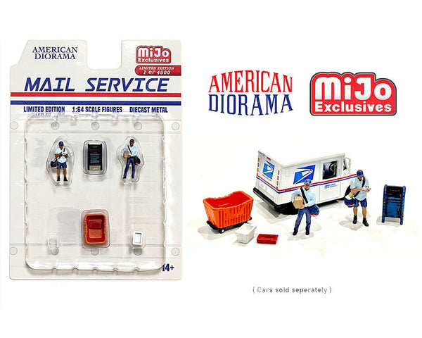 #AD-76491MJ 1/64 American Diorama Mail Service Figure Set | Action Toys