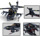 #B0511 Army AH-64 Apache Helicopter Building Block Set