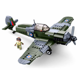 #B0712 WWI Royal Airforce Spitfire Fighter Plane Building Block Set