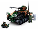 #B0750 Model Bricks 2-in-1 Wiesel Armored Weapons Carrier Building Block Set