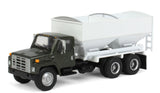 #BAM-013 1/64 Dark Green & White 1982 International S1954 Tandem-Axle Dry Fertilizer Tender Truck