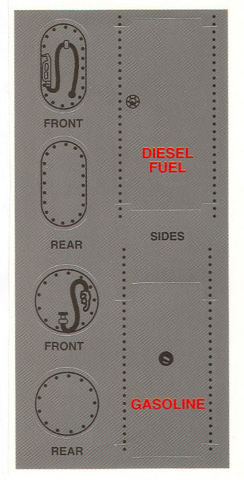 #DC01 1/64 Gas & Fuel Tank Decals