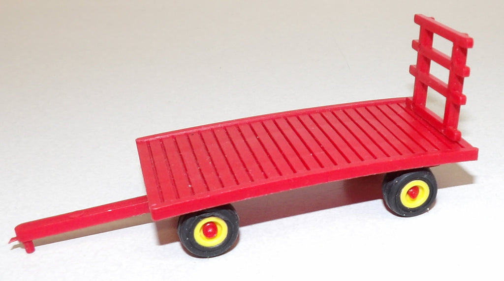 #HT8201 1/64 All Red Hay Wagon with Yellow Rims
