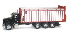 #MEY003 1/64 Black Peterbilt 385 with Meyer 8216RT Boss Forage Box