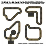 #MG9004 1/64 Real Roads Curves & Turns Vinyl Kit