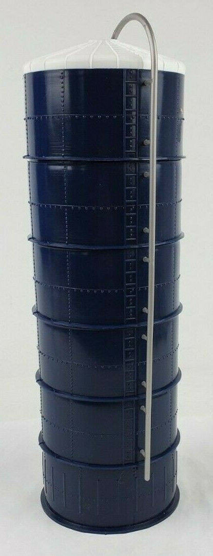 #ST302 1/64 20x60 Blue Silo with White Top